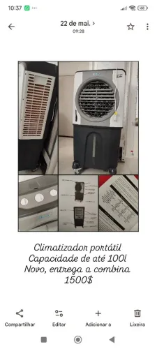 Climatizador portátil 
