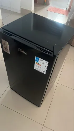 ? FRIGOBAR MIDEA 93L PRETO - INVERTER & BIVOLT (Estado de Novo!) ?