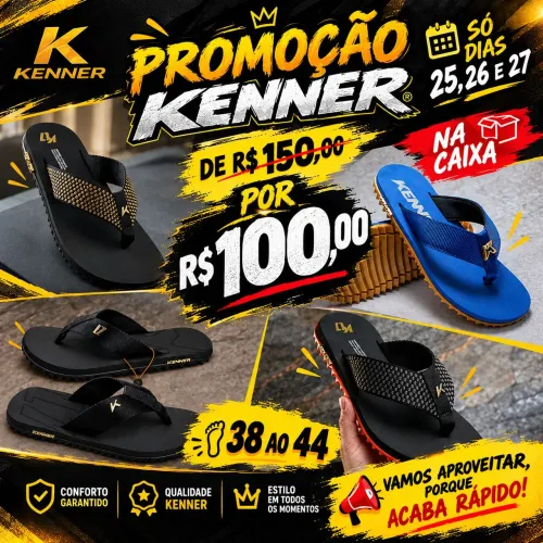Promoção de Kenner 25 e 26 e 27