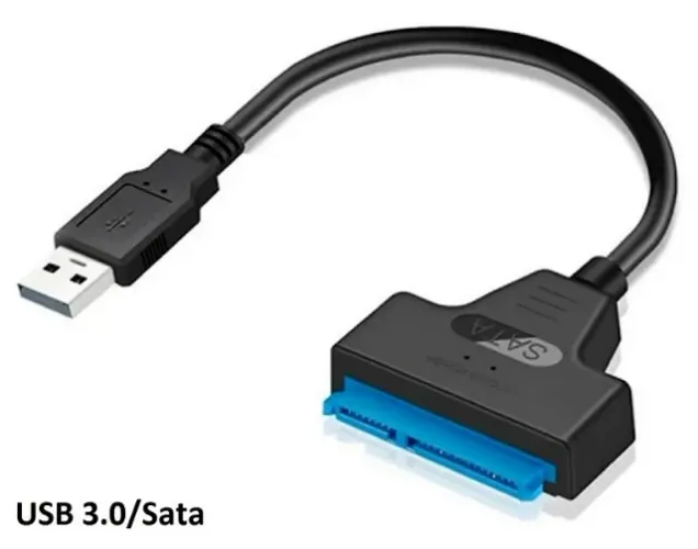  Cabo Adaptador Sata USB 3.0 para Hds de Notebooks e SSDs