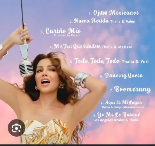 Disco em vinil colorido THALIA