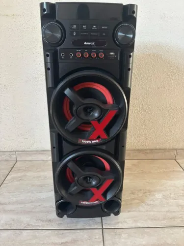 Caixa de som Amvox 1000w Rms