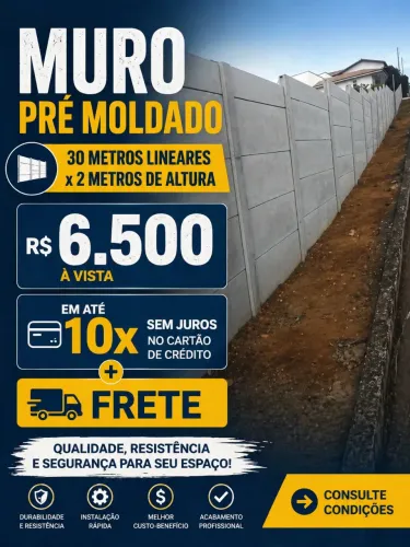 Muros pré moldados