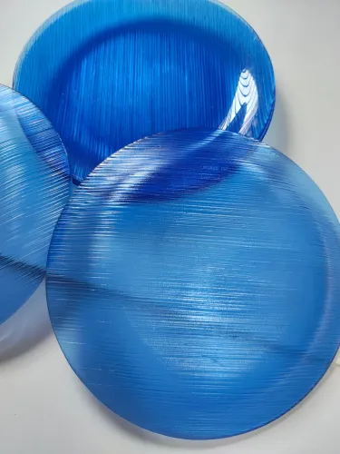 10 Pratos rasos Azul Nadir Figueiredo 22,5 cm