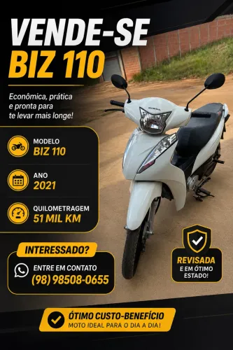 Honda Biz 110i 2021 R$11,990