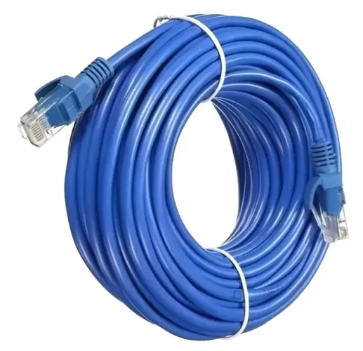 Cabo De Rede Cat6 20 Metros Ethernet Lan Giga 10/1000 Marca MFL