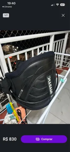 Trapézio Mystic XL para kitesurf
