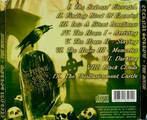 ETERNAL SORROW - THE HOUSE ( DIGIPACK CD )