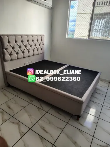 Conjunto box baú Queen +cabeceira queen