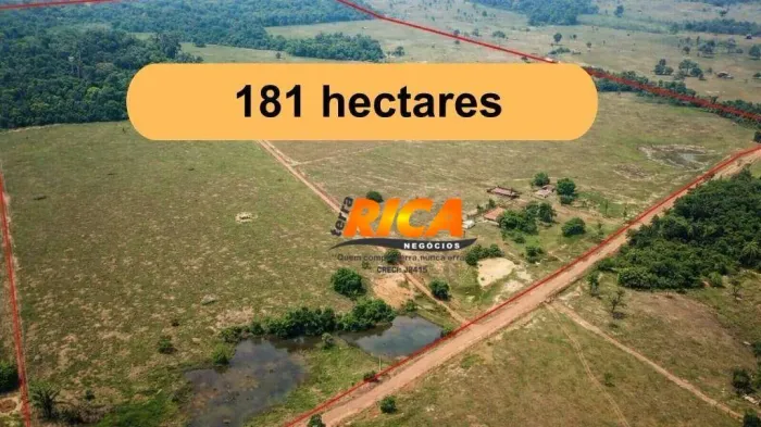 Vende-se Excelente Fazenda com 181 Hectares na Zona Rural de Itapuã do Oeste/RO