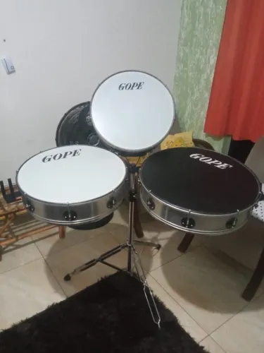 Trio de Surdos GOPE, 18, 20 e 22 polegadas