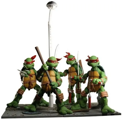 TMNT Neca. Tartarugas Ninja e Diorama. Mirage Studio. Raríssimo.