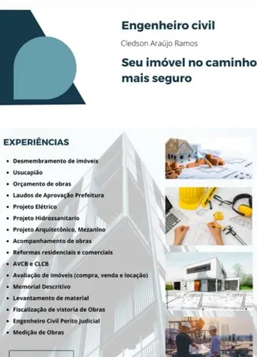 Engenheiro Civil- Laudos- Projetos - Estrutural- ART