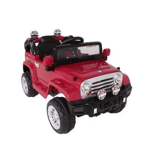 Jipe Elétrico Trilha Vermelho com Controle Remoto 12V Bel Brink  