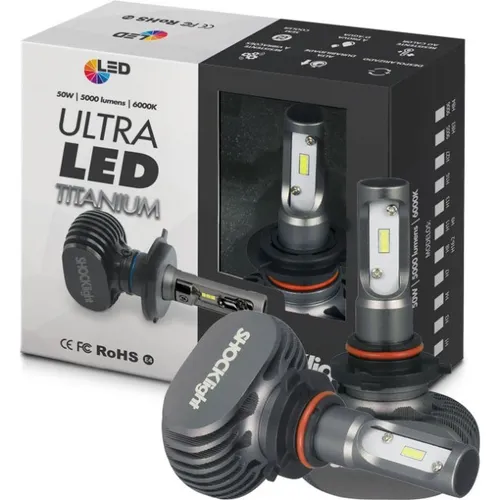 Ultra Led Titanium 9005 Hb3 6000k 50w Shock Light