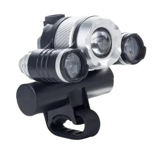 Farol para Bicicleta de Led/Metal Recarregável