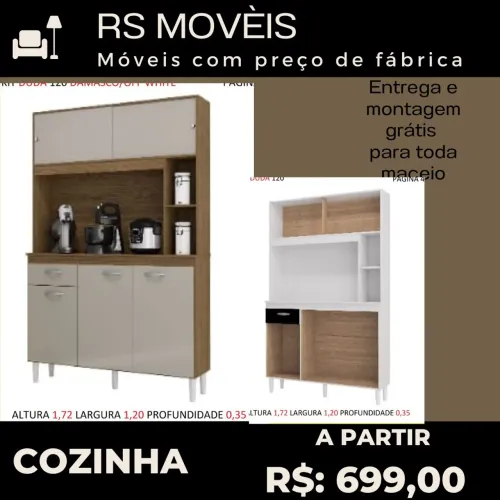 Cozinha Completa com 5 Portas e 1 Gavetas - R$ 699,00