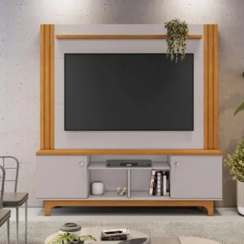 sala home rack bancada painel