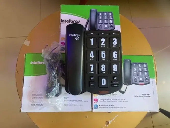 Telefone Intelbras Tok Fácil, Novo Na Caixa, 1 Por R$ 80,00 Os 3 Da Foto Por R$ 200,00 !