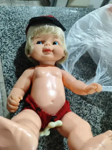 Boneco bambam e pesseguinho estrela