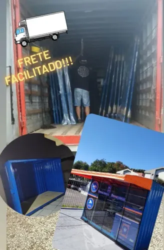 Container mercadinho, mercado autônomo  desmontável 