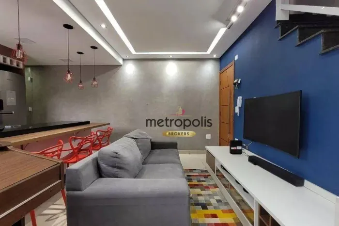 Cobertura à venda, 160 m² por R$ 861.000,00 - Vila Valparaíso - Santo André/SP
