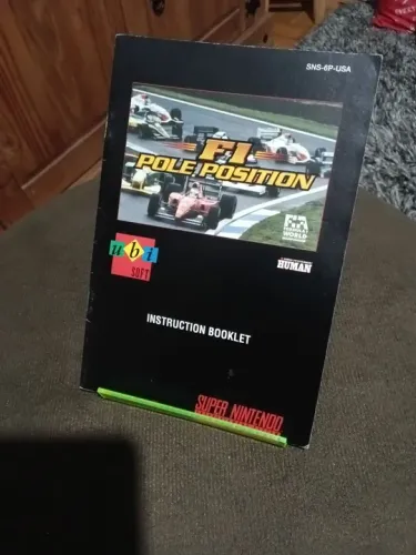 F1 pole position Manual Usa Original Snes
