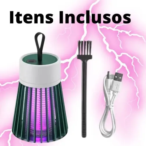 Promoção Lâmpada Elétrica Mata-Mosquitos Com Luz UV Usb Recarregável 