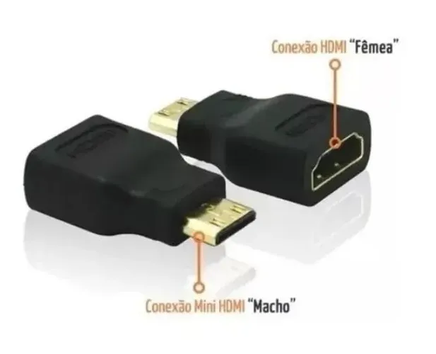 Adaptador Hdmi fêmea x Mini Hdmi macho