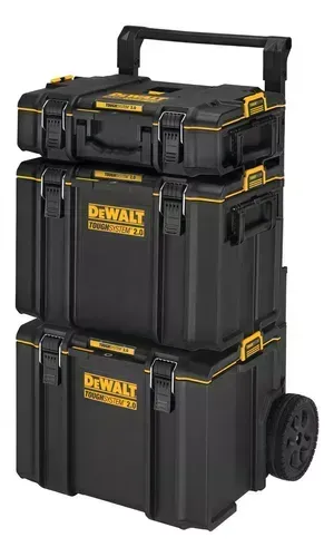 Caixa Organizadora de Ferramentas Toughsystem 2.0 DeWALT DWST60436 Torre 3pçs com Rodas
