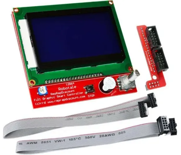 Display Lcd 128x64 12864 Painel De Controle Impressora 3D   Arduino Automação COD-AM278   