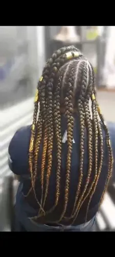 Penteado Ghana Trança Com Fibra
