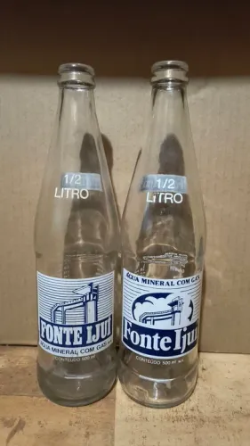 Garrafas de água mineral Fonte Ijuí - 1/2 litro - Coleção
