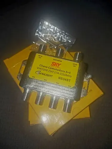 Kit Sky (Chave Comutadora, Chave Diplex, Controle Remoto, Cabo HDMI, Cabo de Força)