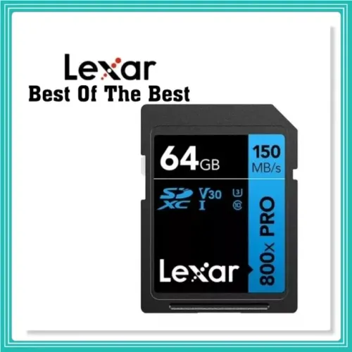 Lexar Cartão De Memória Professional 800x 64gb 150mbs