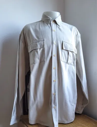 camisa algodão cru TAM G