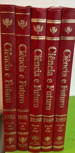 Coleção Enciclopédia Livro do Ano 5 Volumes - Ciência e Futuro (1988 à 1992) (Usado)
