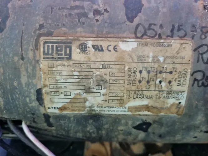 Bomba irrigação 1,5 cv