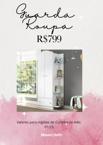 Promoção Guarda Roupa Infantil - 11/01