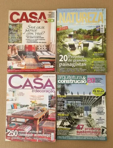 KIT 4 revistas ARQUITETURA&DECORAÇÃO