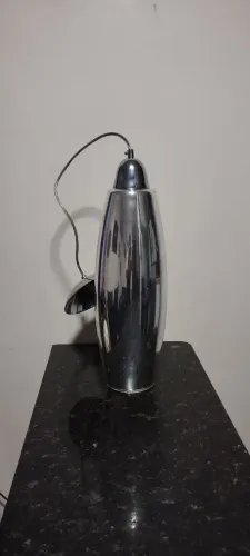 Luminária Pendente Prateada Espelhada (NOVA)