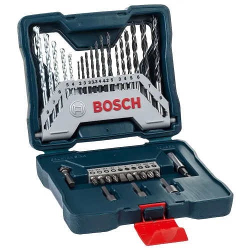 Jogo maleta kit 33 chaves bosch profissional brocas bits