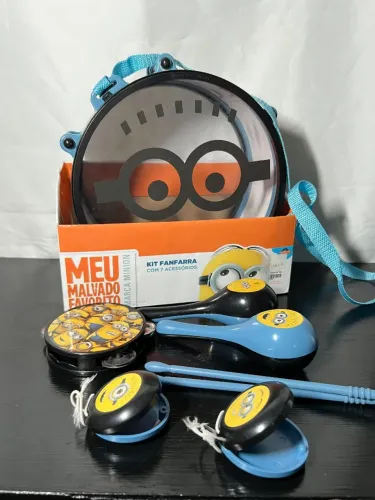 Bateria Minions Fanfarra instrumentos musicais