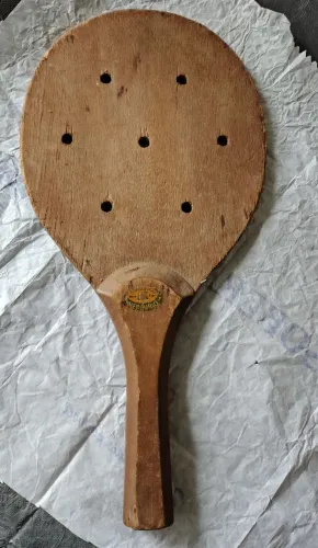 Raquete de madeira frescobol praia