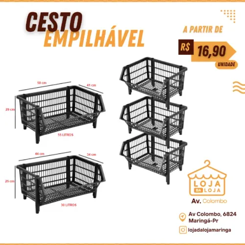 Cesto Empilhável 