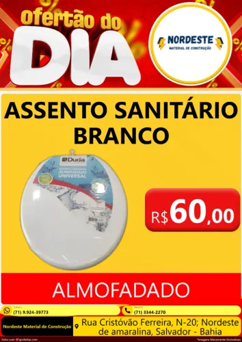Assento universal almofadado