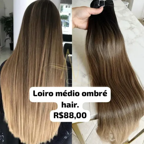 Apliques de cabelo tic tac bio humano 