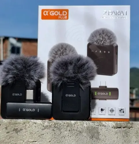 Lapela Microfone Duplo Para Celular Android/Ios - Entrega das 9 até 22hrs