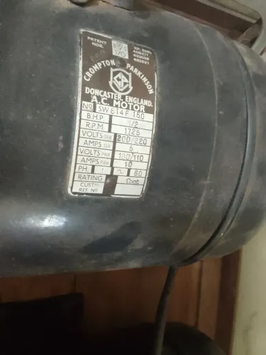 Motor importado Crompton Parkinson - RPM 1720