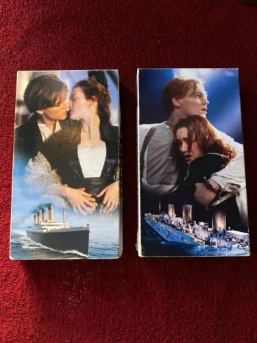 Par de fitas vhs titanic